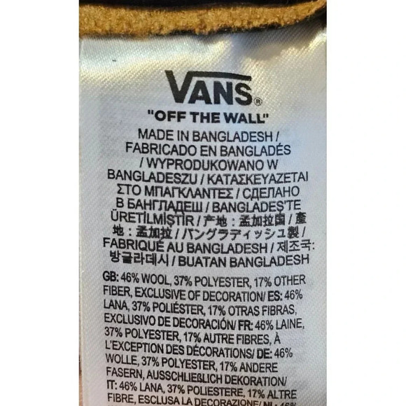 Vans Clark Vintage Brown Hat Cap Unstructured Wool Leather Strap Skatebo… - Picture 10 of 11